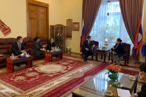 Сенаторы - члены группы дружбы Совета Федерации с парламентом Лаоса встретились с послом Лаоса в России Вилован Йиапохэ